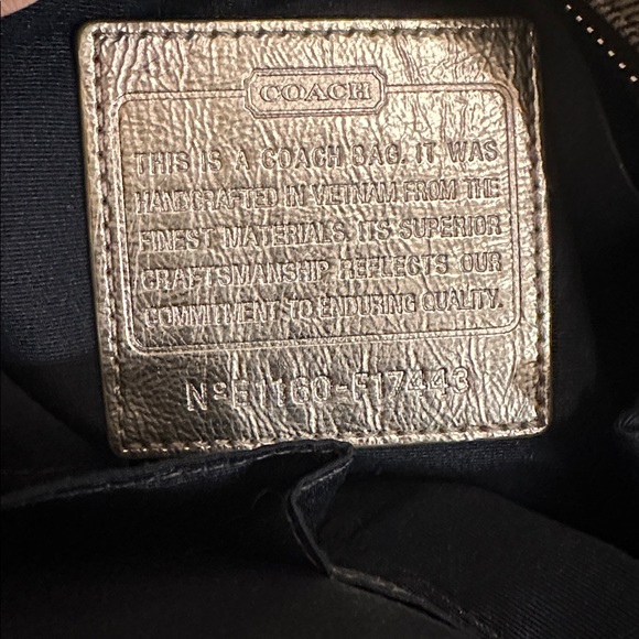 Coach Denim and Silver E1160-F17443 Bag with Shoulder Strap - Picture 9 of 12